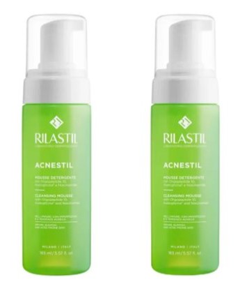 Rilastil Acnestil mousse bipack - 2 confezioni da 165 millilitri